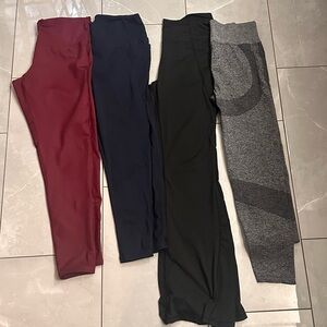 Bundle of Four Athletic Leggings VS Pink & more